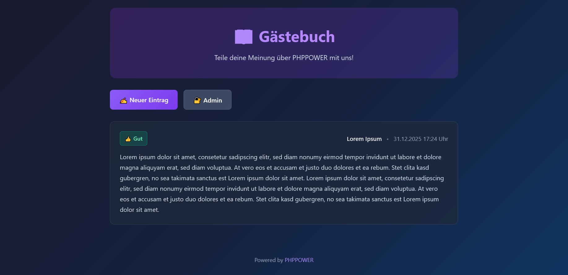 Gästebuch