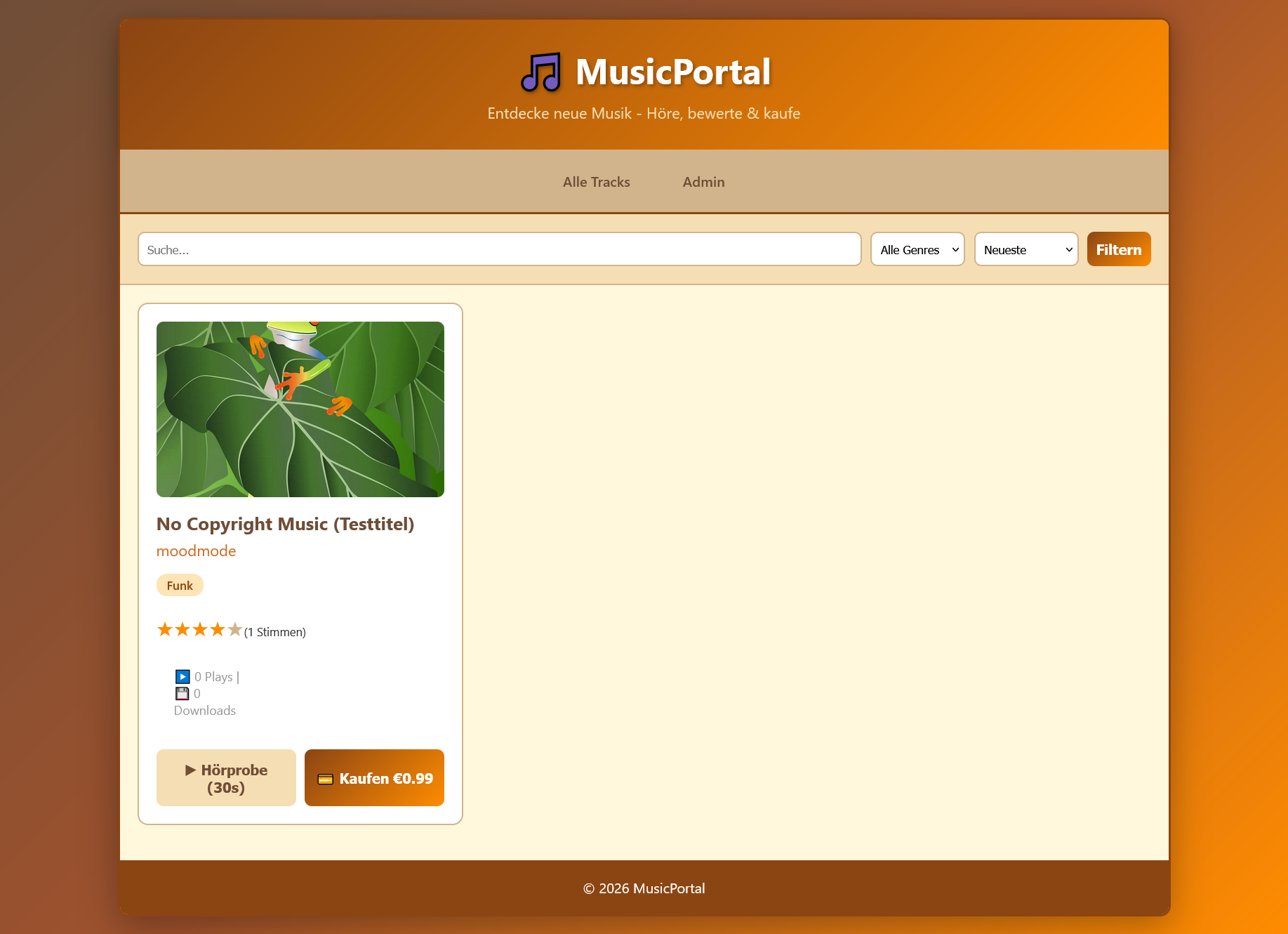 Musik Promotion Platform