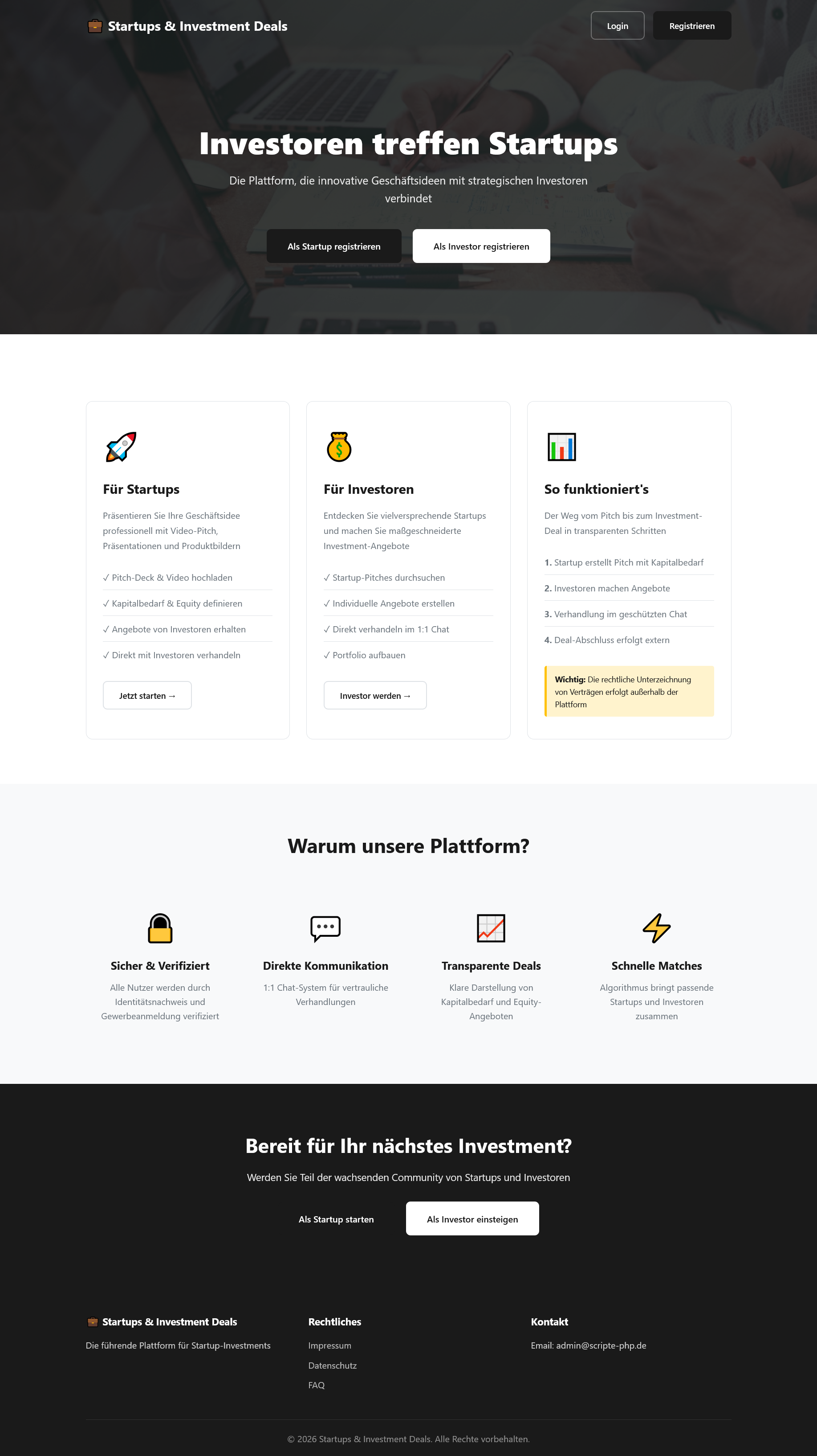 Startups & Investment Deals